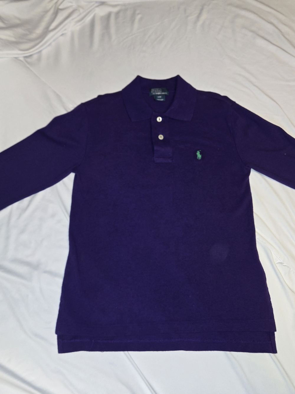 Ralph Lauren Purple Long Sleeve Polo Shirt - Kids